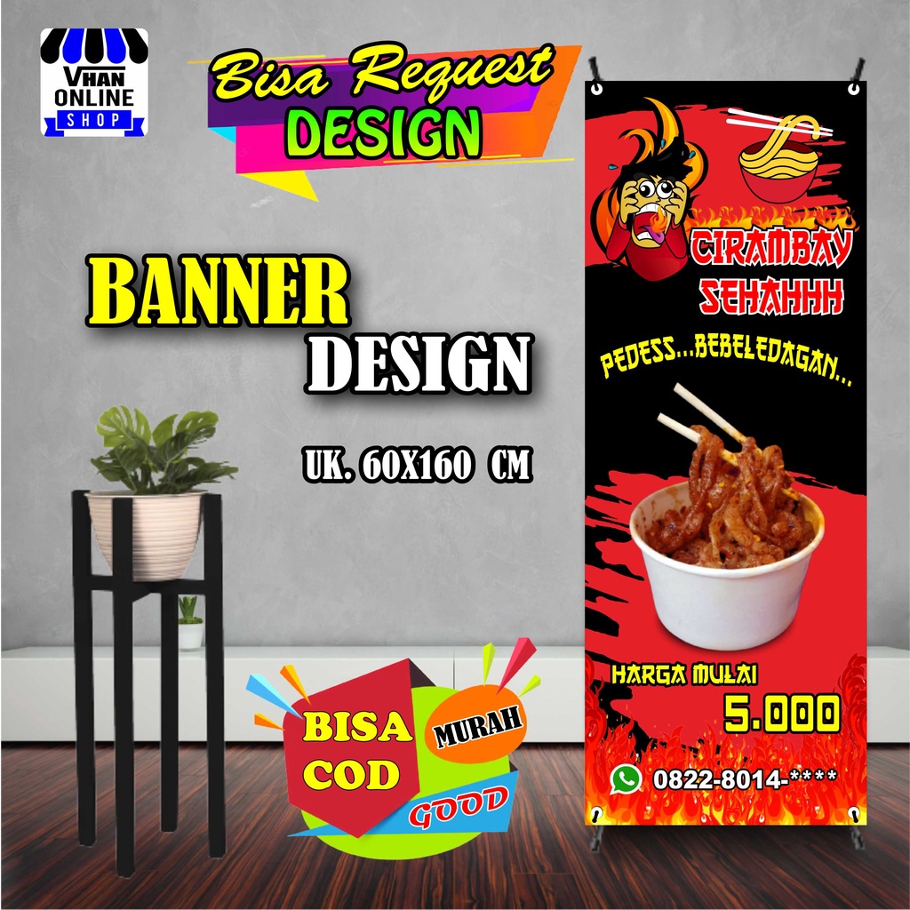 Jual Spanduk Banner MMT Cirambay, Aci Ngarambay, Makanan Viral Bagus ...