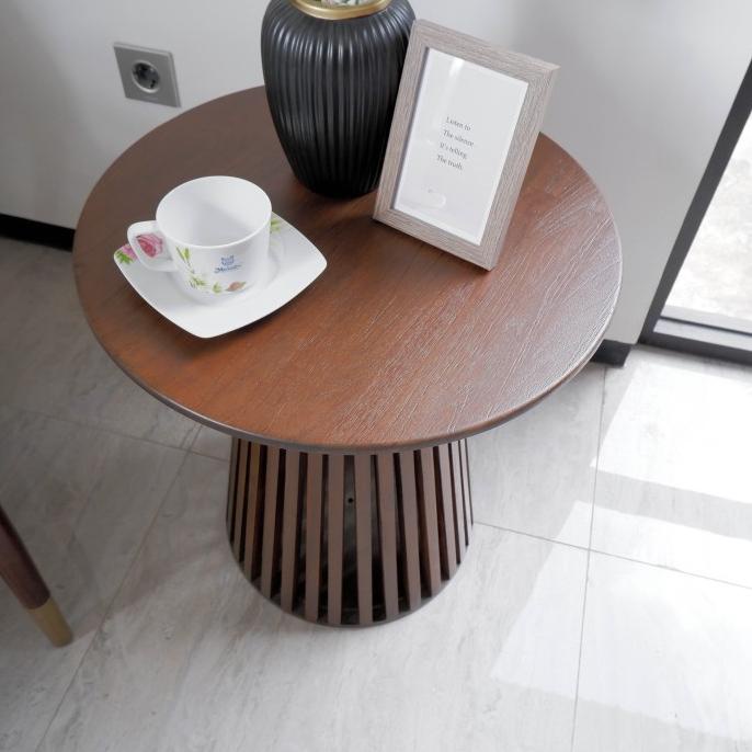 Jual Meja Samping Minimalis Este Side Table Jati Wood Shopee Indonesia