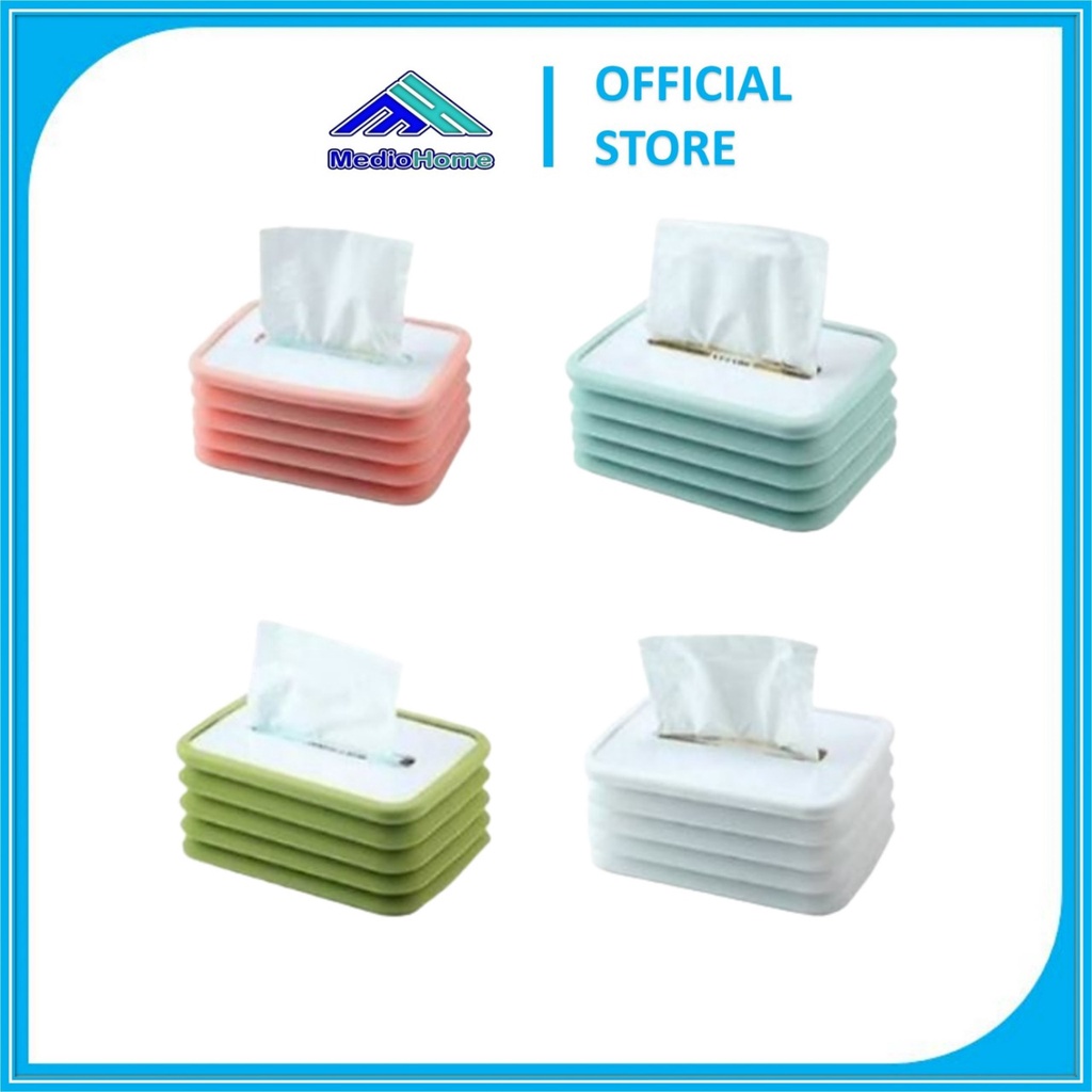 Jual MEDIOHOME Kotak Tisu Flexibel Tempat Tisu Lipat Kotak Tissue ...