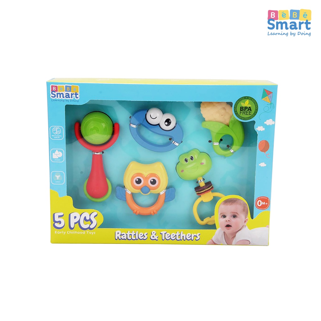 Jual Bebe Smart Rattles & Teethers 5 Set | Shopee Indonesia