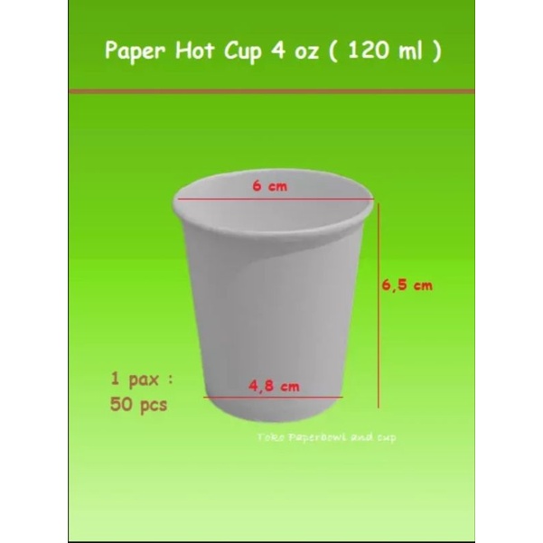 Jual Paper Hot Cup Gelas Kertas Oz Ml Polos Isi Pcs Shopee Indonesia