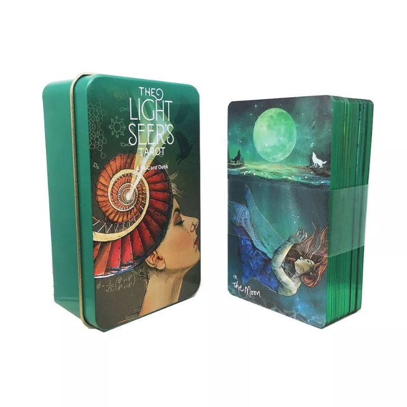 Jual The Light Seer's 78 card deck tarot kotak besi | IRON BOX | JUMBO ...