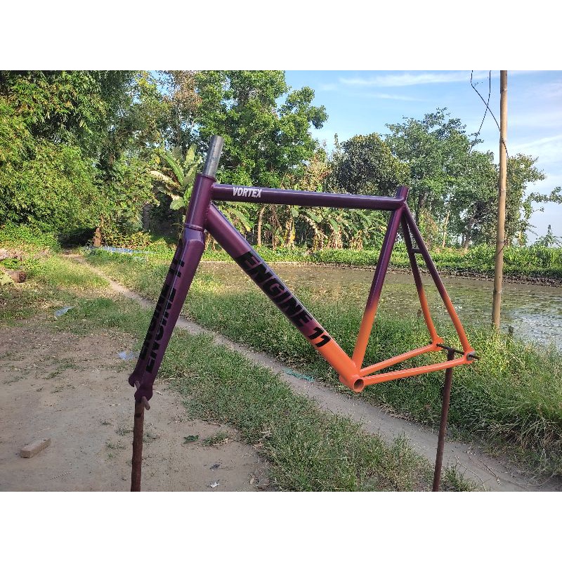 Jual frame fork fixie engine 11 custom | Shopee Indonesia