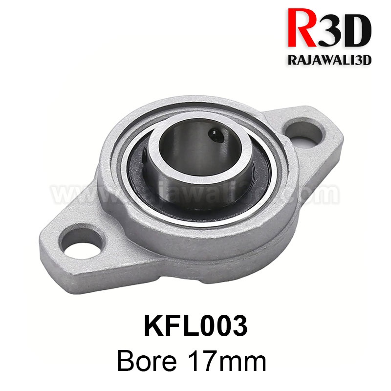 Jual Bracket Bearing KFL003 Pillow Block Bearing 17mm CNC Parts ...
