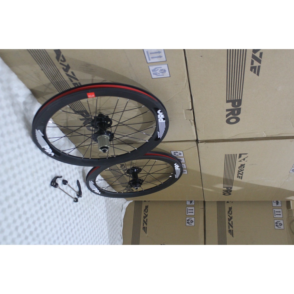 Jual Velg rims wheelset sepeda lipat raze pro 20 murni Discbrake 406 20 ...