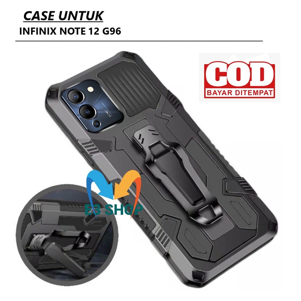 Jual Case Hp Infinix Note 12 G96 Casing Standing Back Klip Hard Case Robot New Cover Shopee 8972