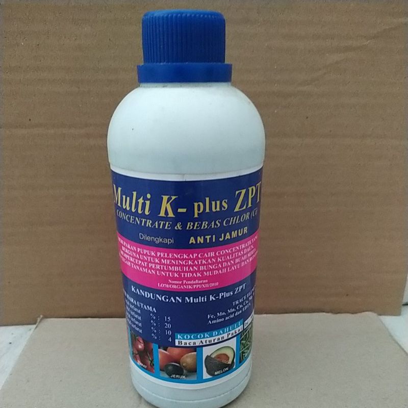 Jual pupuk Multi K- plus ZPT dilengkapi dengan anti jamur (500ml) pupuk ...