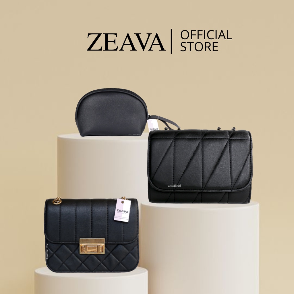 Jual [ZEAVA] Paket Hemat 120K (Isi 2 Tas Selempang Wanita dan Mini