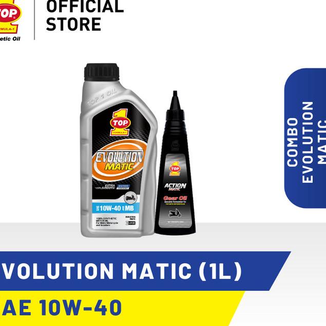 Jual Paket Premium Motor Matic B - TOP 1 EVOLUTION MATIC 10W-40 | 1 L ...