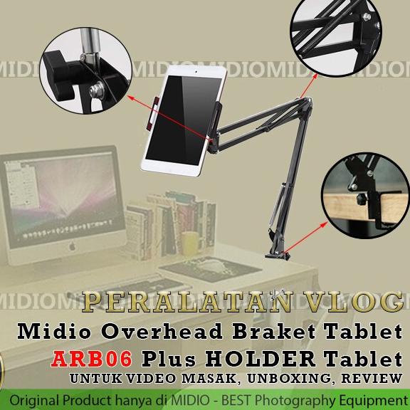 Jual Stand Meja Overhead Braket Tablet ARB06 HOLDER Tablet | Shopee ...