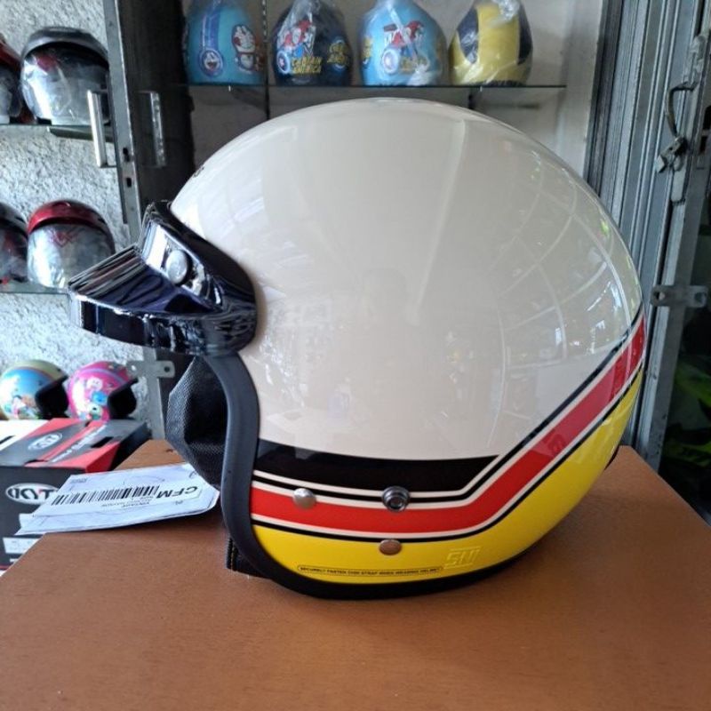 Jual HELM CARGLOSS CFM ORIGINAL MOTIF VINTAGE | Shopee Indonesia