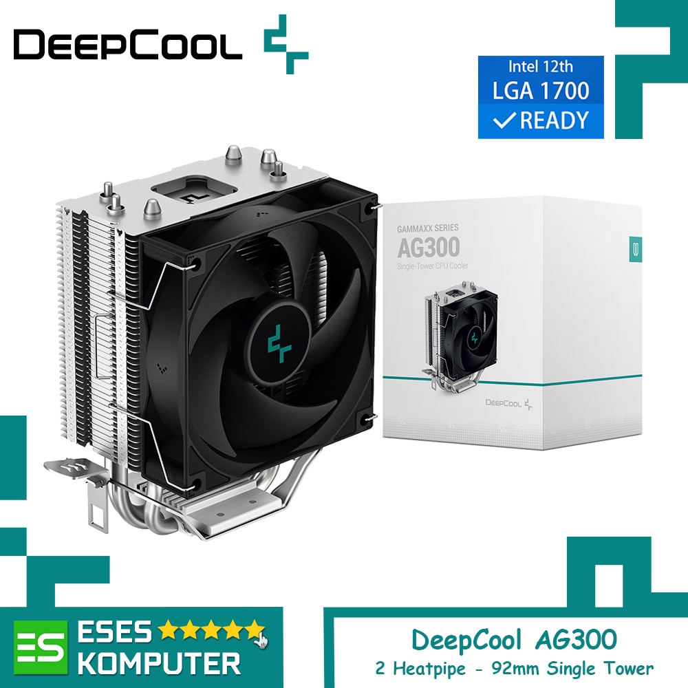 Jual HSF DeepCool AG300 | Single Tower 92mm Air CPU Cooler Intel / AMD ...