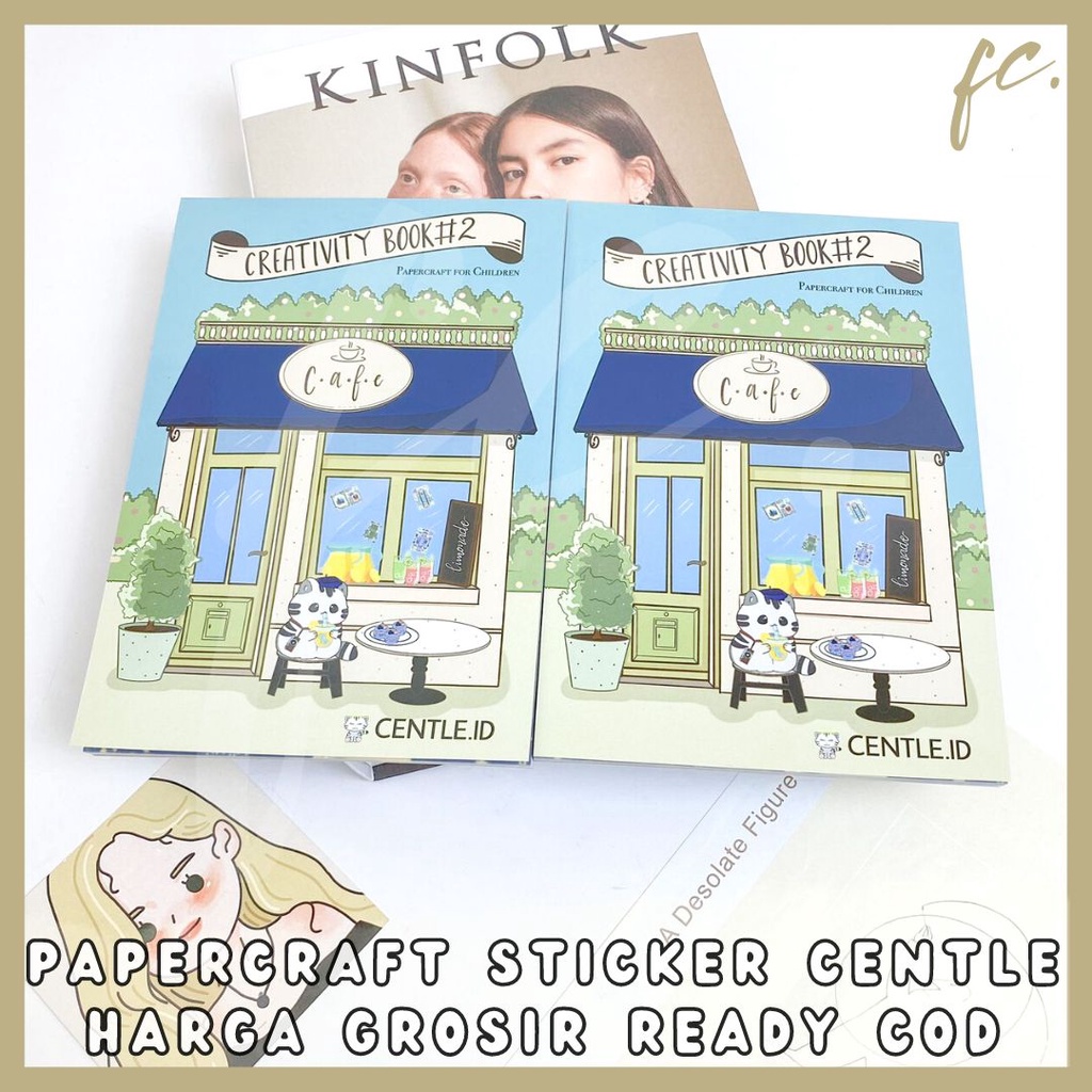 Jual Buku Papercraft + Sticker DIY Origami Kit Centle 002 Korean Book ...