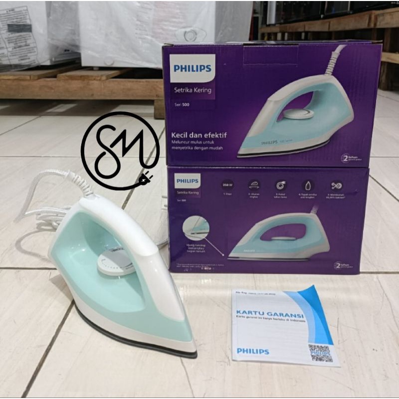 Jual Setrika Philips DST0510 Dry iron DST-0510 Gosokan seri 500 ...
