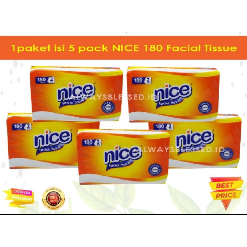 Jual tissu nice 180 sheet 2 ply | Shopee Indonesia