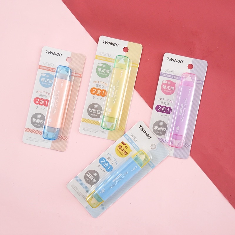 Jual Two in One Glue and Correction Tape Tipe X dan Lem Kertas Dalam