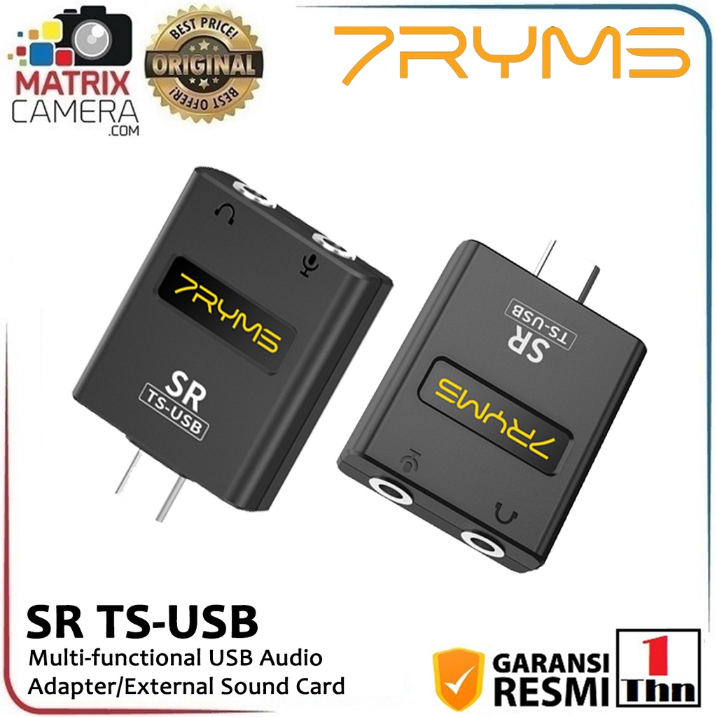 Jual 7RYMS SR TS-USB 3.5mm to USB Type-C Adapter External Sound Card ...