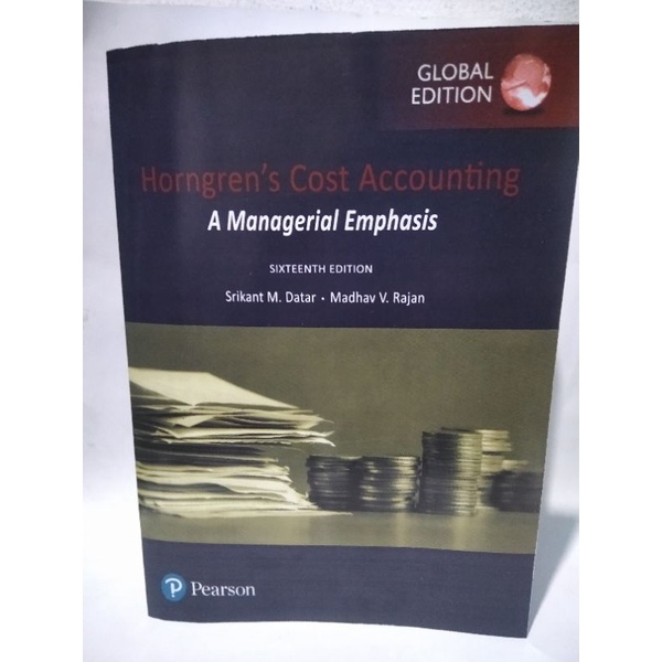 Jual Horngren's Cost Accounting A Managerial Emphasis 16th Edition By ...