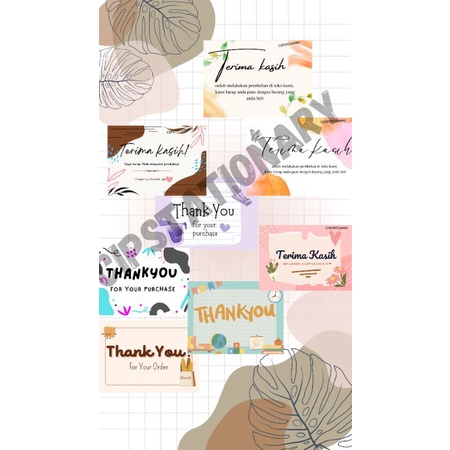 Jual Thank You Card Samson Kartu Ucapan Terimakasih Kartu Ucapan ...