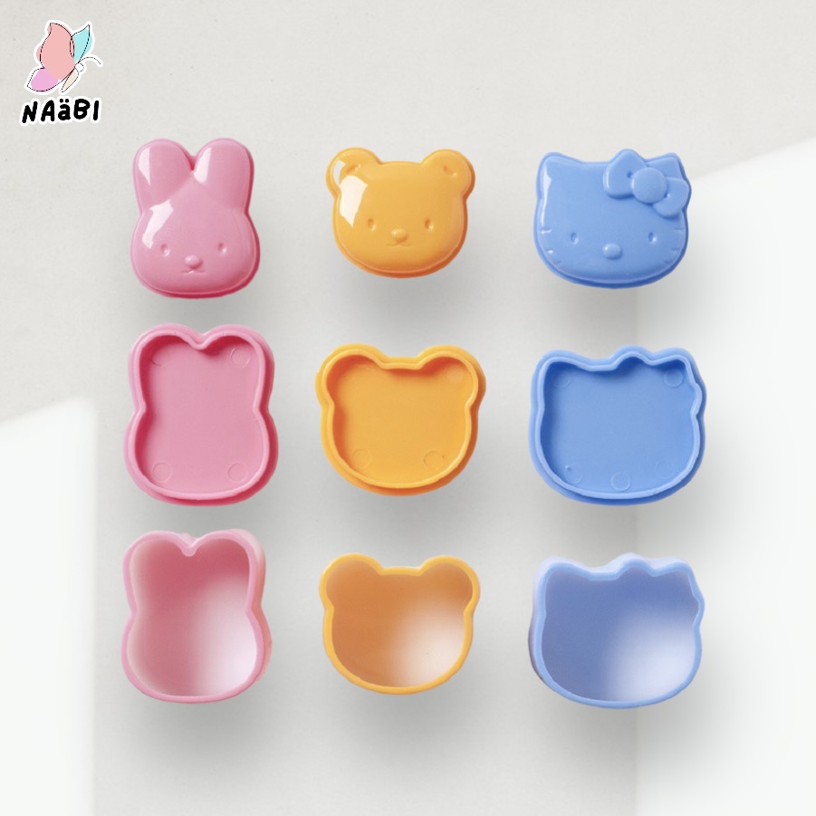 Jual Rice Mold Hello Kitty Set 3pc / Cetakan Nasi Bento set 3pc ( Hello ...