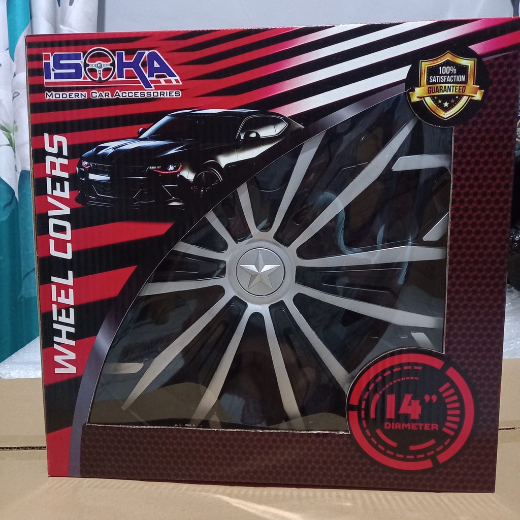 Jual Wheeldop Tutup Velg R13 R14 Isoka 1 Set / Tutup Dop Roda Velg R13 ...