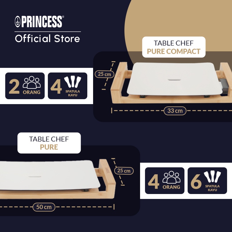 Jual Princess Table Grill Chef Pure / Alat Panggang BBQ