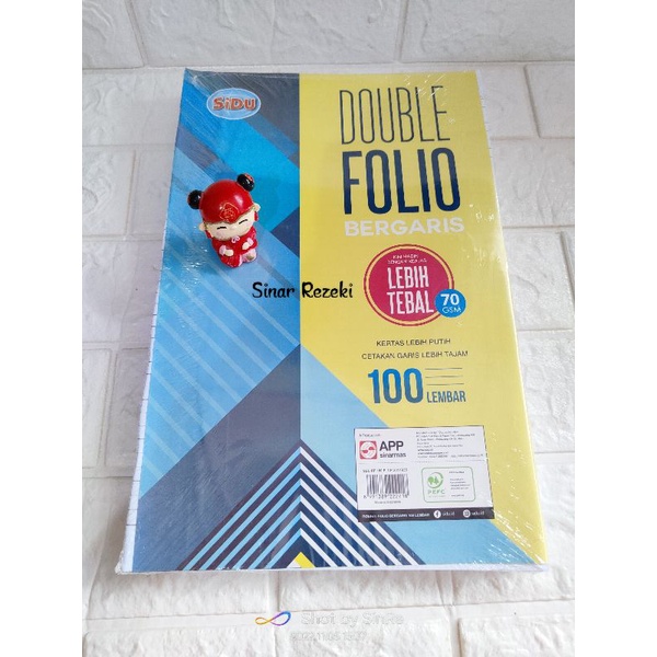 Jual Pak Lembar Double Folio Garis Sidu Dobel Folio Double