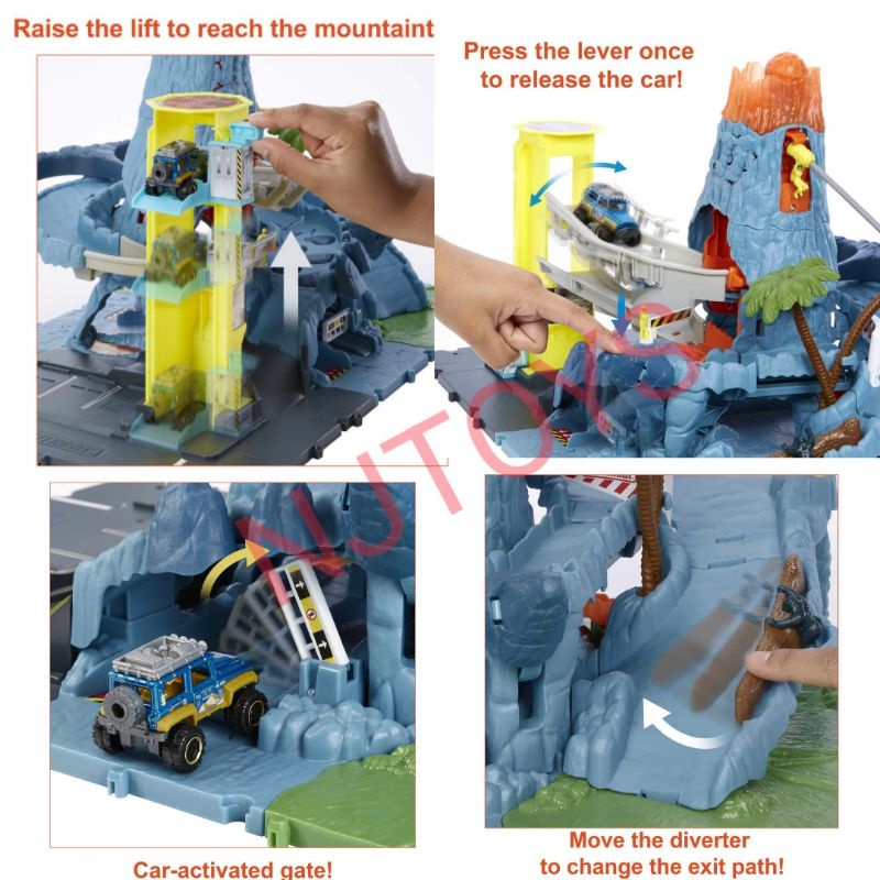 Jual Matchbox Action Drivers Volcano Escape Track Playset Mainan Trek ...