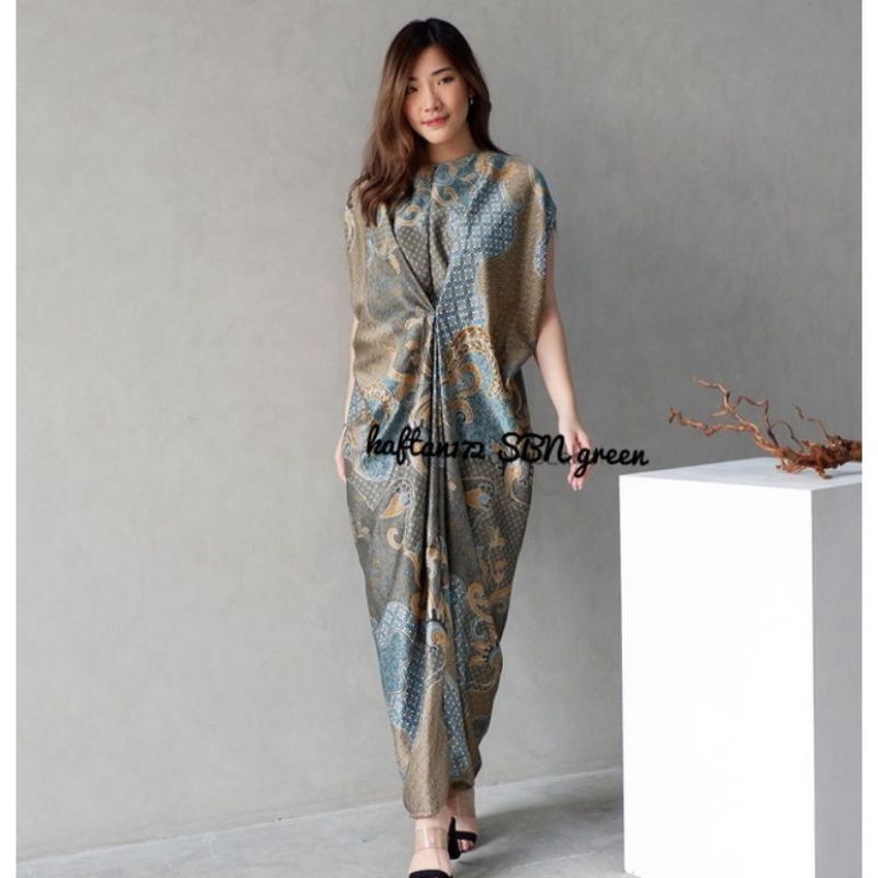 Jual ESA172 KAFTAN BATIK /LONG DRESS KAFTAN/BATIK KAFTAN PANJANG /BATIK ...