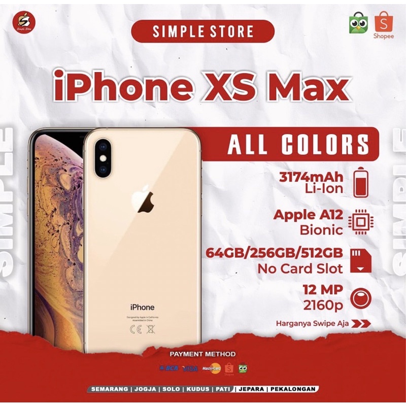 Max 256gb Iphone Xs In Red IPHONE XS MAX 256GB SECOND LIKE NEW