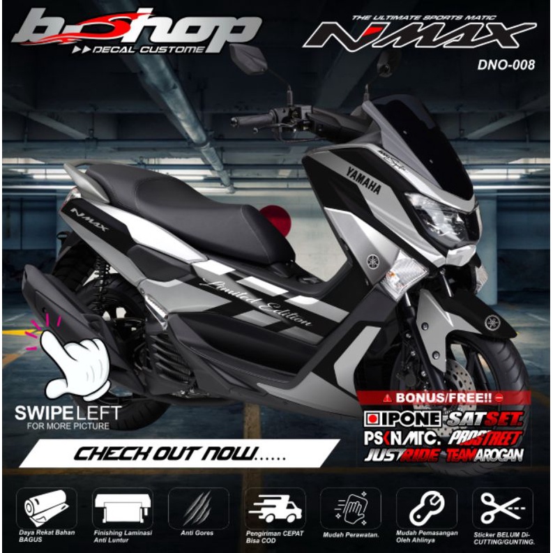 Jual Sticker Decal Motor NMAX Old Motif limitid edisi warna simple