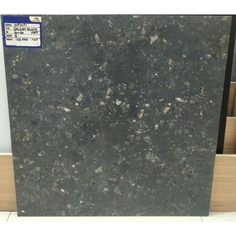 Jual GRANIT 60X60 INFINITI GALILEO BLACK MATT | Shopee Indonesia