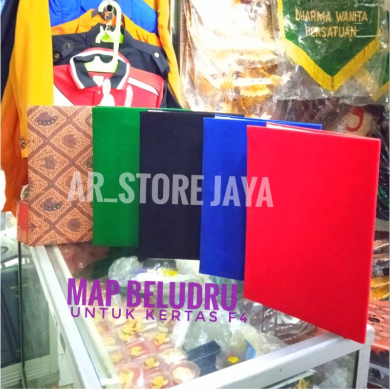 Jual map beludru merah map kantor ready stock | Shopee Indonesia