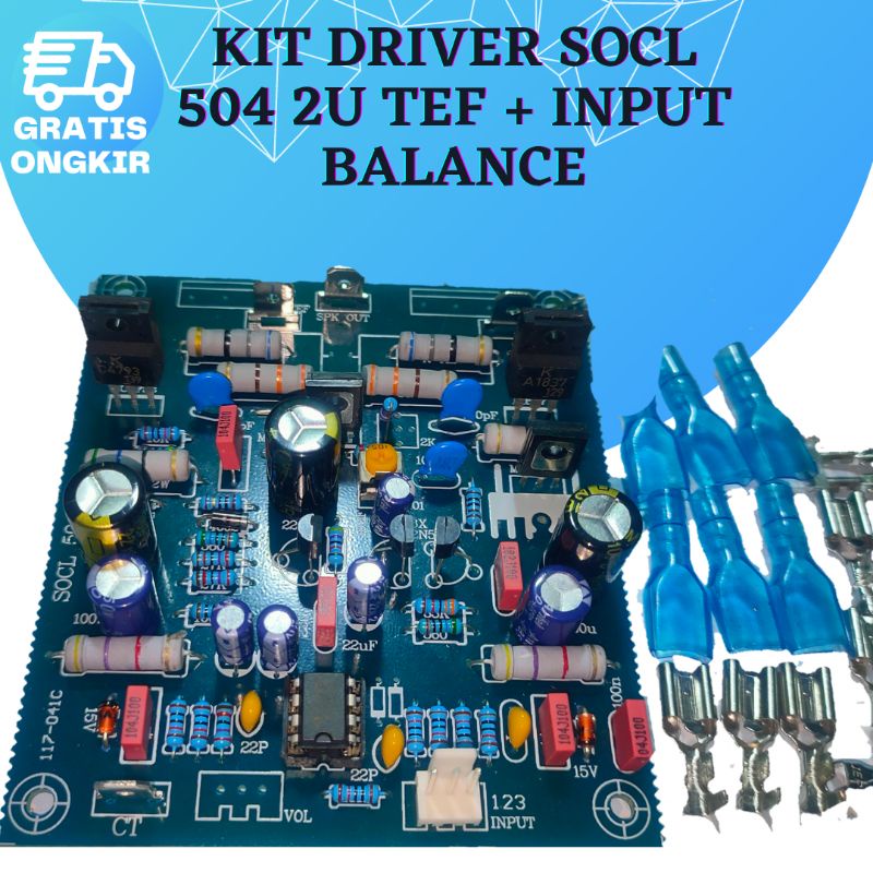 Jual Kit Power Amplifier SOCL 504 TEF + INPUT BALANCE - komponen super