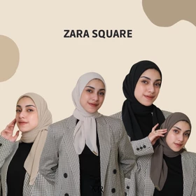 ZARA BASIC SQ MIRACHOLECCT (Hijab Square Bahan Cerruty Import)