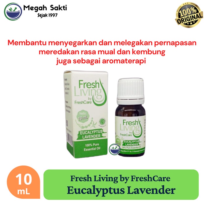 Jual Megah Sakti Fresh Living By Freshcare Essential Oil Eucalyptus Lavender 10 Ml Shopee