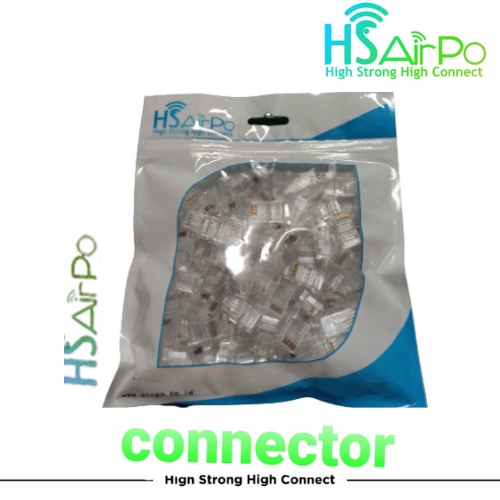 Jual CONNECTOR HS AIRPO RJ45 UTP CAT6E Shopee Indonesia