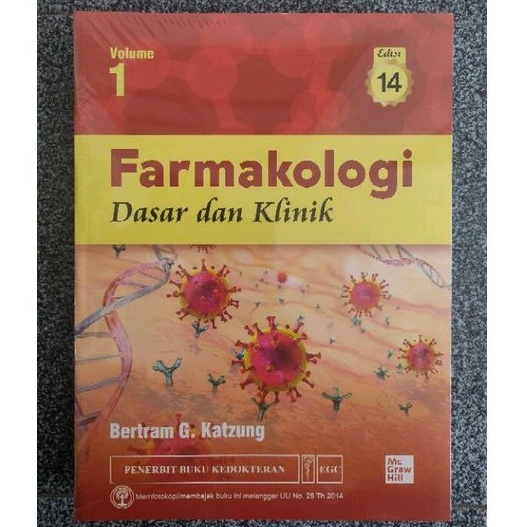 Jual Original Katzung Farmakologi Dasar Dan Klinis Ed 14 Vol 1 Shopee Indonesia 2593