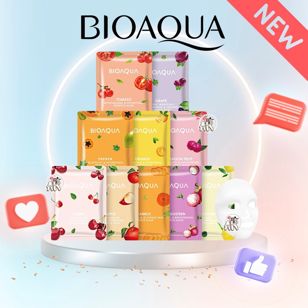 Jual Bioaqua Buhotei Sheet Mask Fruity Series Ready All Varian