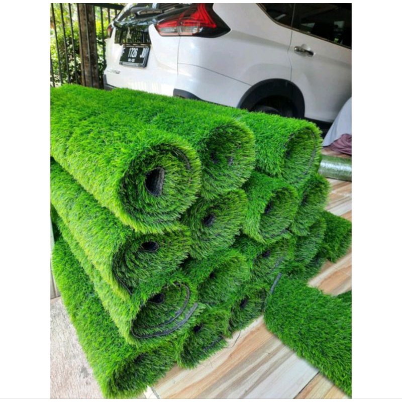 Jual KARPET RUMPUT SINTETIS 1 ROLL UKURAN 150X500 CM TIPE SWISS TEBAL 3 ...