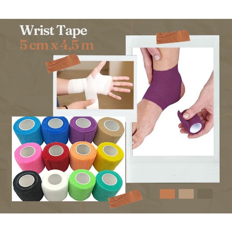 Jual WRIST TAPE / FINGER TAPE / PERBAN ELASTIS BERPEREKAT. Bukan