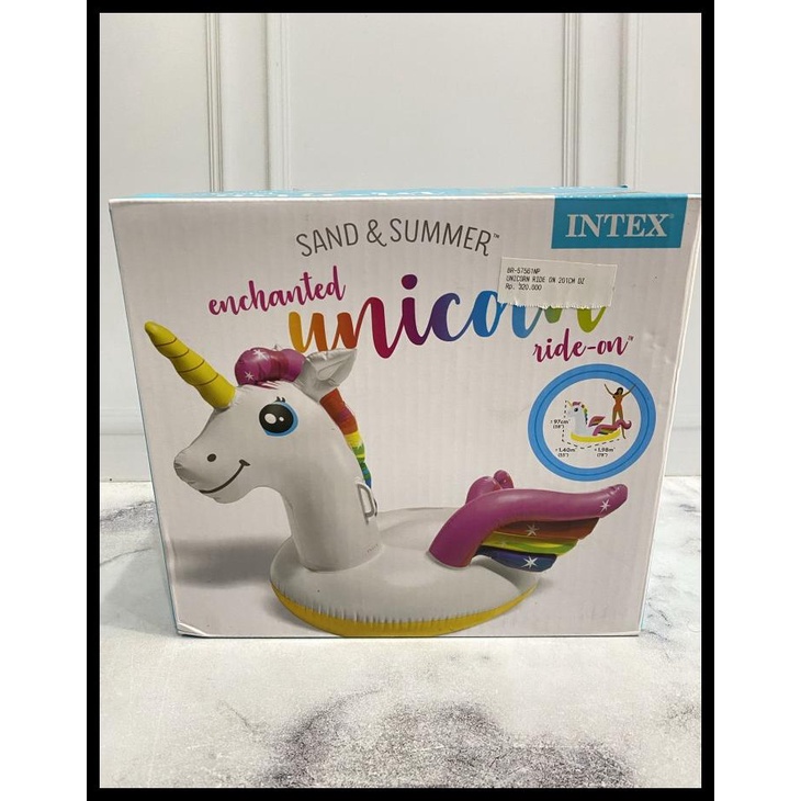 Jual Pelampung Unicorn Ride On Floaties 57561 Intex Murah | Shopee ...