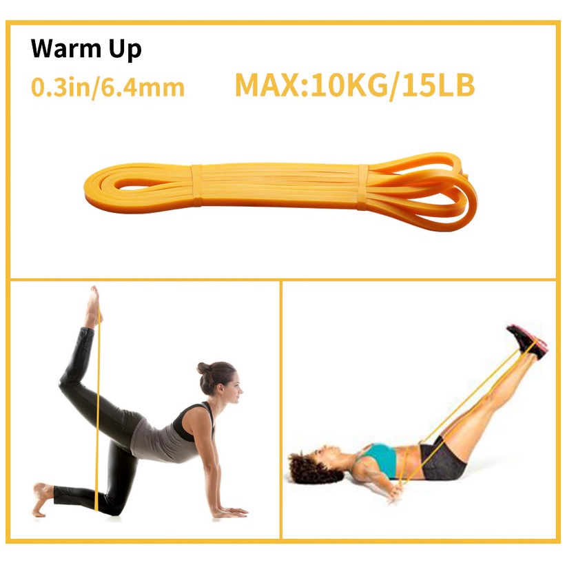 China 2080mm longer Resistance Band Expander Elastic Pull Up Power