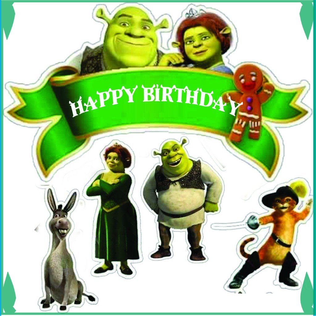 Jual TOPER KUE TOPPER CAKE ULANG TAHUN / HIASAN KUE SHREK ...