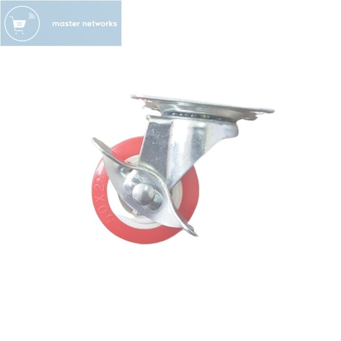 Jual Xander Roda 2 Inch Poliurethane Hidup Rem Etalase Troli Trolley ...