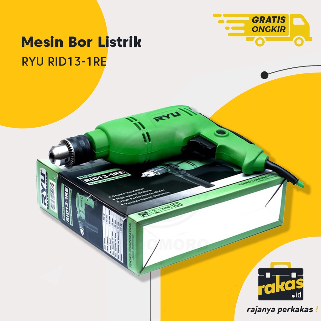 Jual Mesin Bor Listrik RYU RID13-1RE Kualitas Terbaik | Shopee Indonesia