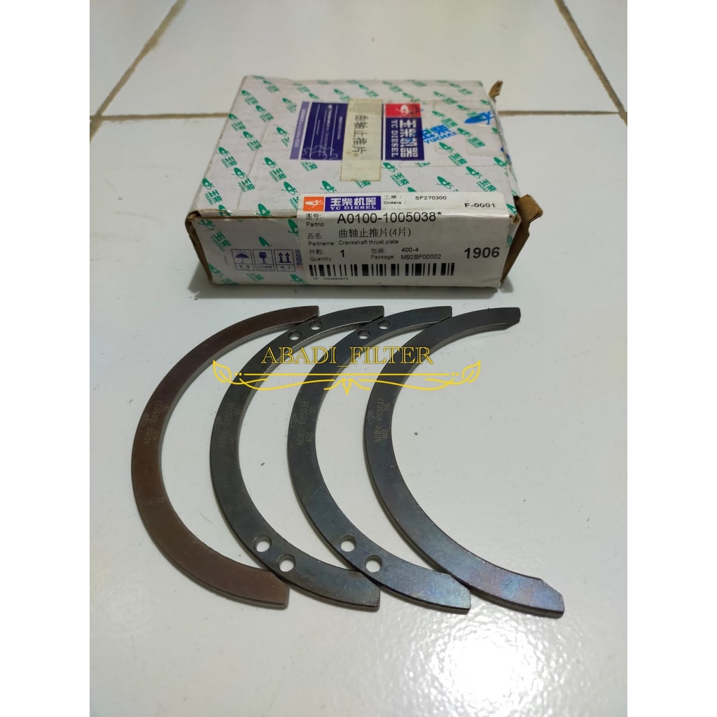 Jual Crankshaft Thrust Bearing YUCHAI / Metal Bulan A0100-1005038 ...