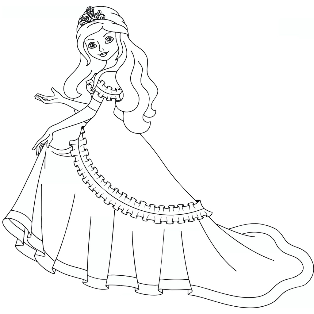 Jual Gambar Sketsa Mewarnai ~ PRINCESS/ Seketsa Lukis / Drawing