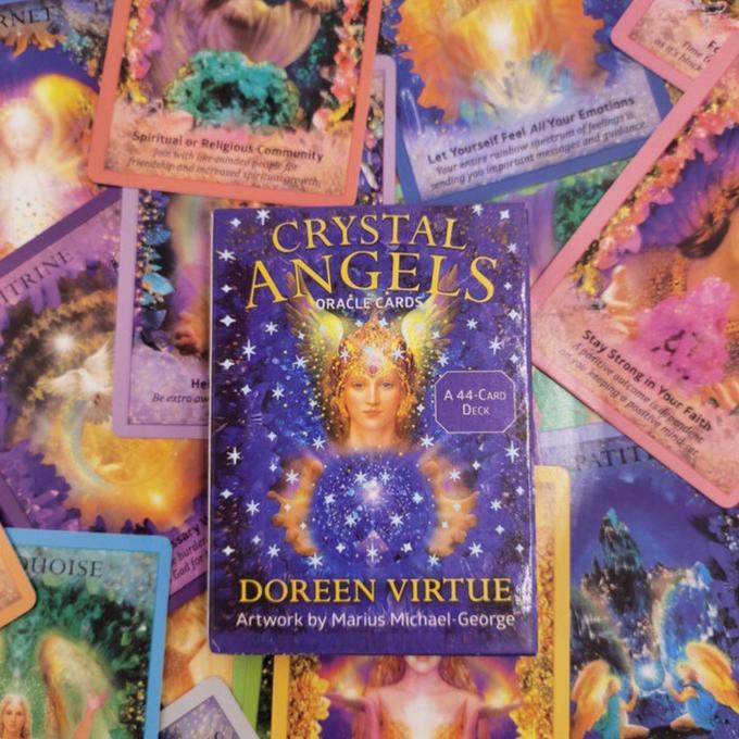 Jual Crystal Angels Oracle Cards Doreen Virtue by Marius Michael Deck