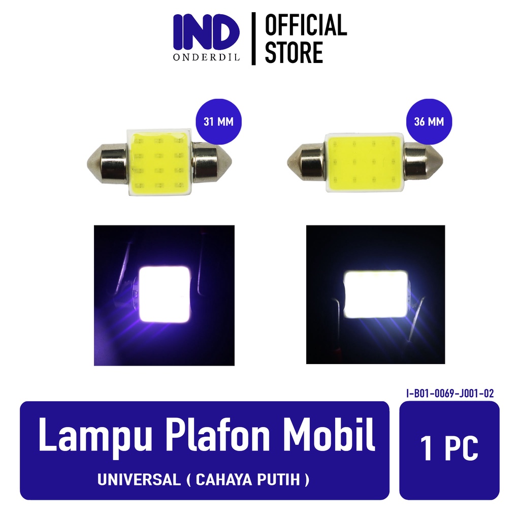 Jual Lampu Led Cob 12 31 36 Mm Plafon Interior Kabin Festoon Mobil